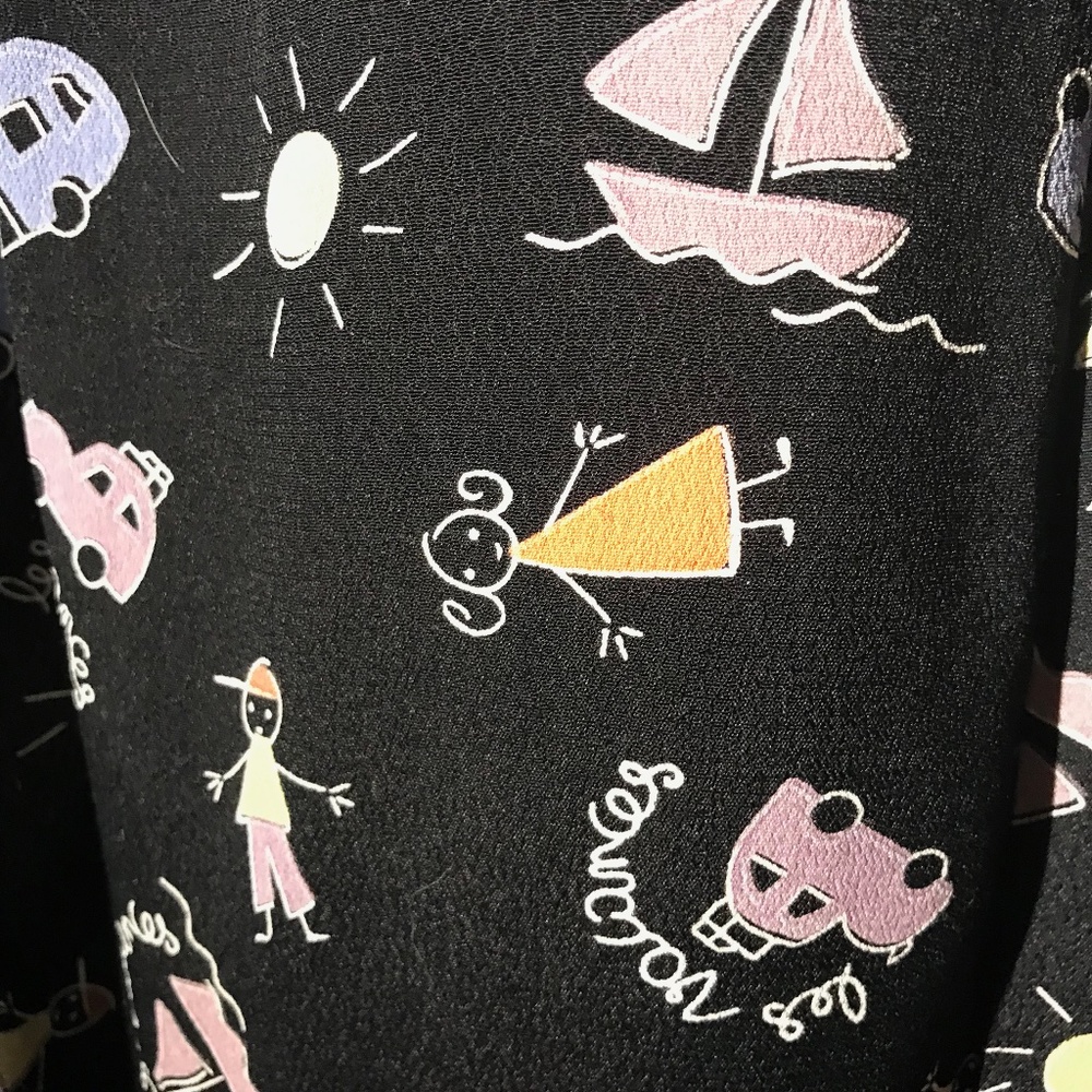 Sareet Rayon Patterned Maxi Skirt Medium